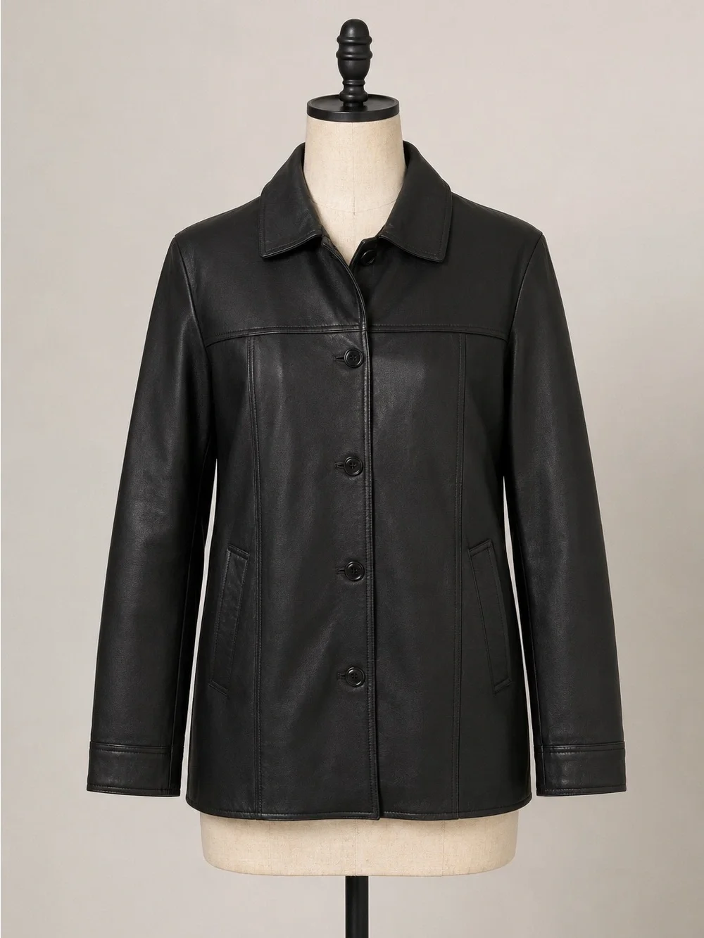 Y2K Structure 100% genuine leather men’s jacket Size Medium
